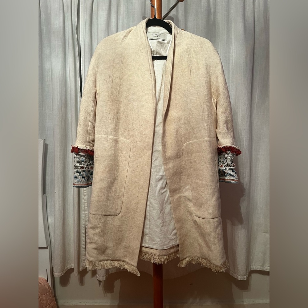 Zara Basic Cream Outerwear